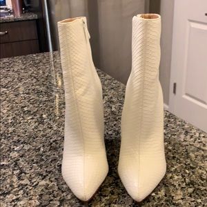 White booties - size 7